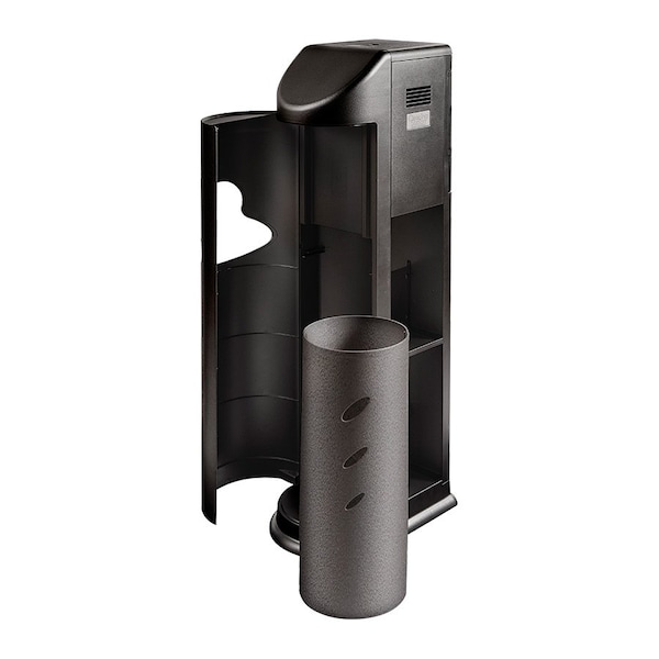Zogics The Cleaning Station Wipes Dispenser and Hand Sanitizing Station, Black, No Dispenser TCS-B - main